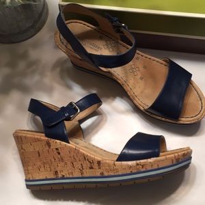 Naturalizer Blue Wedge Sandal